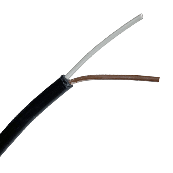 2-aderige ADR-kabel | 1,00mm² | bruin-wit | rond | 100m