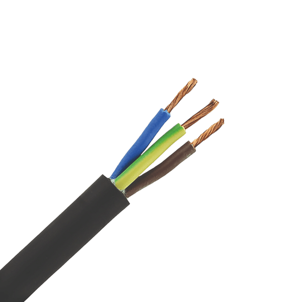 3-aderige kabel | 1,50mm² | blauw-bruin-geel|groen | 50m