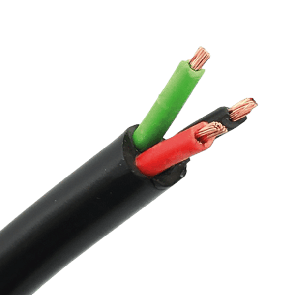 3-aderige kabel | 1,00mm² | zwart-rood-groen | 100m