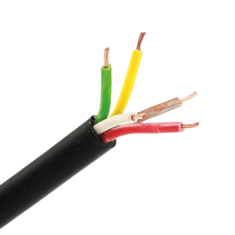 5-aderige ADR-kabel | 1,00mm² | bruin-rood-geel-groen-wit | 50m