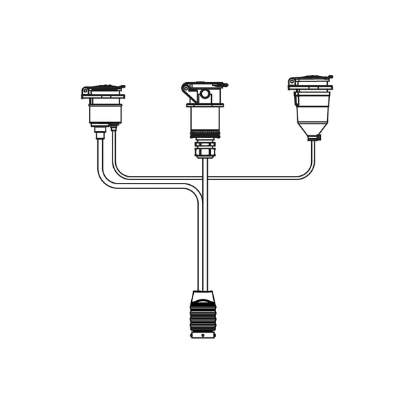 Frontkabel 15P | 24N | 24S, 150cm kabel met 15P Bajonet