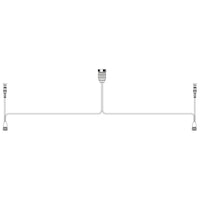 Achterlichtkabel 15P baj. naar 2x 7-PIN's AMP incl. zij-kabe