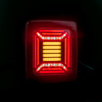 LED achterlicht | black | 12-24v | 100cm kabel | H+V montage