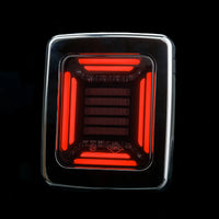 LED achterlicht | chrome | 12-24v | darklook | H+V montage