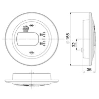LED mist-achteruitrijlicht links 120mm inbouw 12-24v 1,5m. kabel | VC-2931