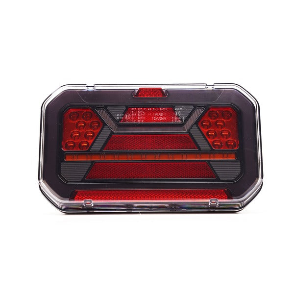 LED Achterlicht Black links + k.licht 12-24v 150cm kabel