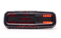 LED Trailerlamp Black rechts 12-24v 7-PIN's AMP