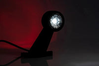Rechts | LED breedtelamp | schuine steel | 12-36v | 1,5mm². connector | M10BV-522RW