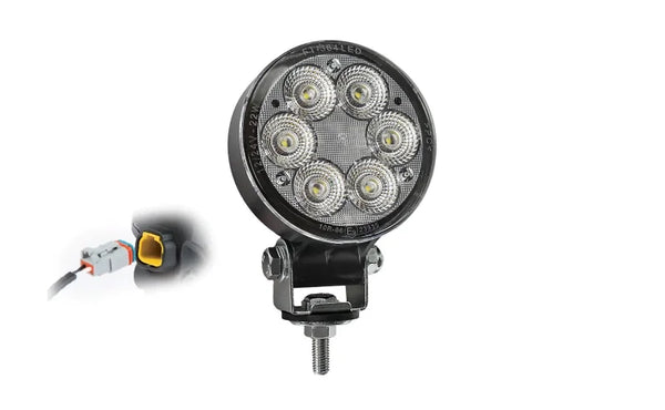 LED werklamp rond 2500lm, 22W, 12-24v, ingebouwde DT-connector | WF-2225DT