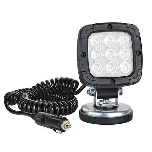 LED werklamp 1000 lumen op magneetvoet 12-24v 3.0m krulsnoer | WF-3610MM30