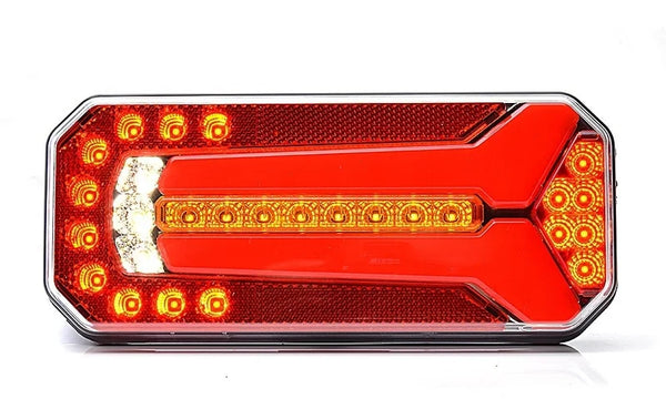 LED achterlicht universeel 12-24v 7-PIN AMP, horizontaal&verticaal montage | VC-5300B7