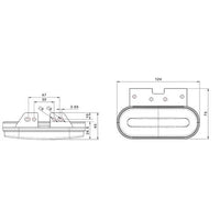 LED markeringslicht rood | 12-24v | 0,75mm². connector | M10MV-760R