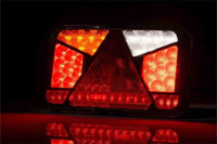 Links | LED achterlicht met kentekenlicht Canbusproof | 12v | 6-functies 6-PIN | VC-4511B6CAN