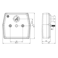 LED compact achterlicht | 12v | met kentekenverlichting 5-PIN | VC-2210B5