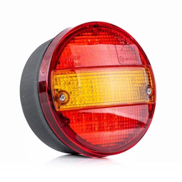 LED ADR achterlicht, rood-gele lens, D-homologatie, 12-24v 5-PIN | VC-5500-B5