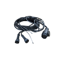 Kabelboom 7,0m. / 4,0m. / 13-polig / 7-PIN's AMP