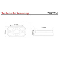 Clearance lamp | 9-30v | 7705WM